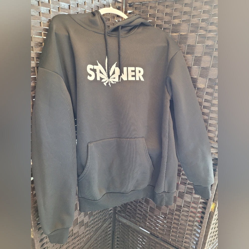 Weed Stoner , 420 Adult Unisex Hoodie, Marijuana Leaf Size:Medium